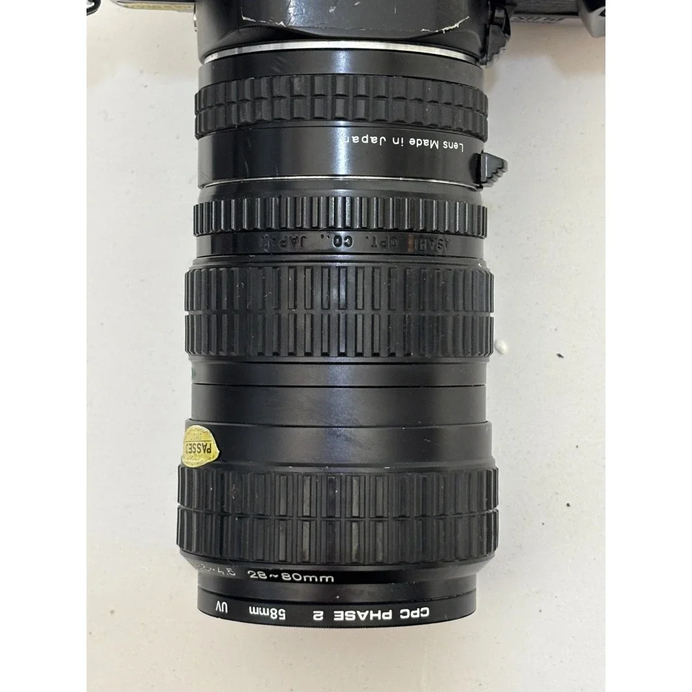 Pentax Program Plus 35mm SLR Camera With Zoom 28-80mm f/3.5-4.5 Lens Vintage 90s